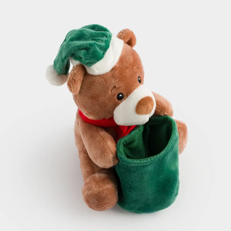 Игрушка, 15 см, мягкая, полиэстер, коричневая, Медведь, Bear, image-3