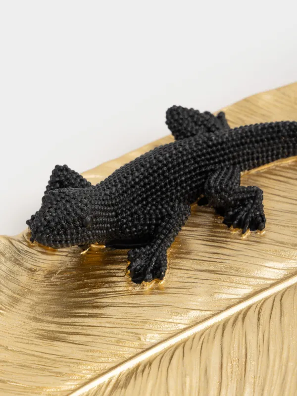 Блюдо декоративное, 27х13 см, Черная ящерица, Paradise garden, image-3