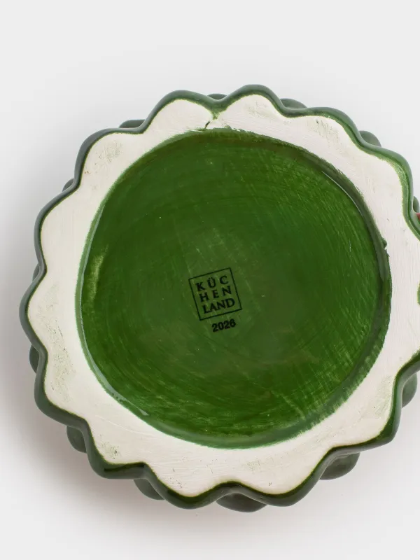 Кружка, 460 мл, керамика, зеленая, Ель с бантом, Christmas traditions, image-4