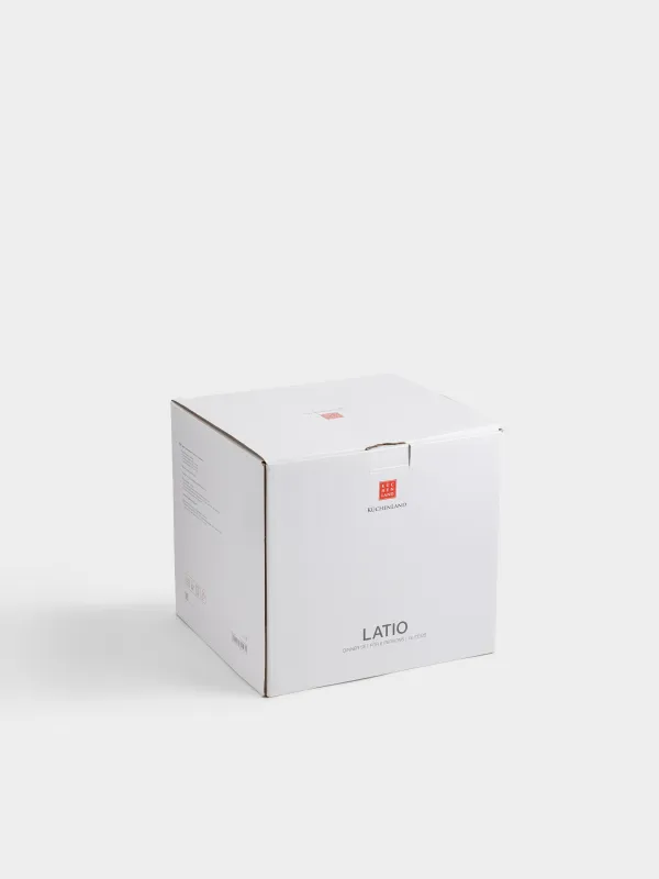 Сервиз обеденный, 6 перс, 18 пр, фарфор P, молочный, в крапинку, Latio, image-7