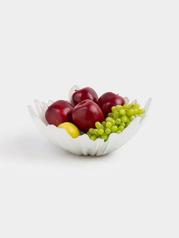 Ваза для фруктов, 32х14 см, стекло Р, молочная/шампань, Verge, image-4