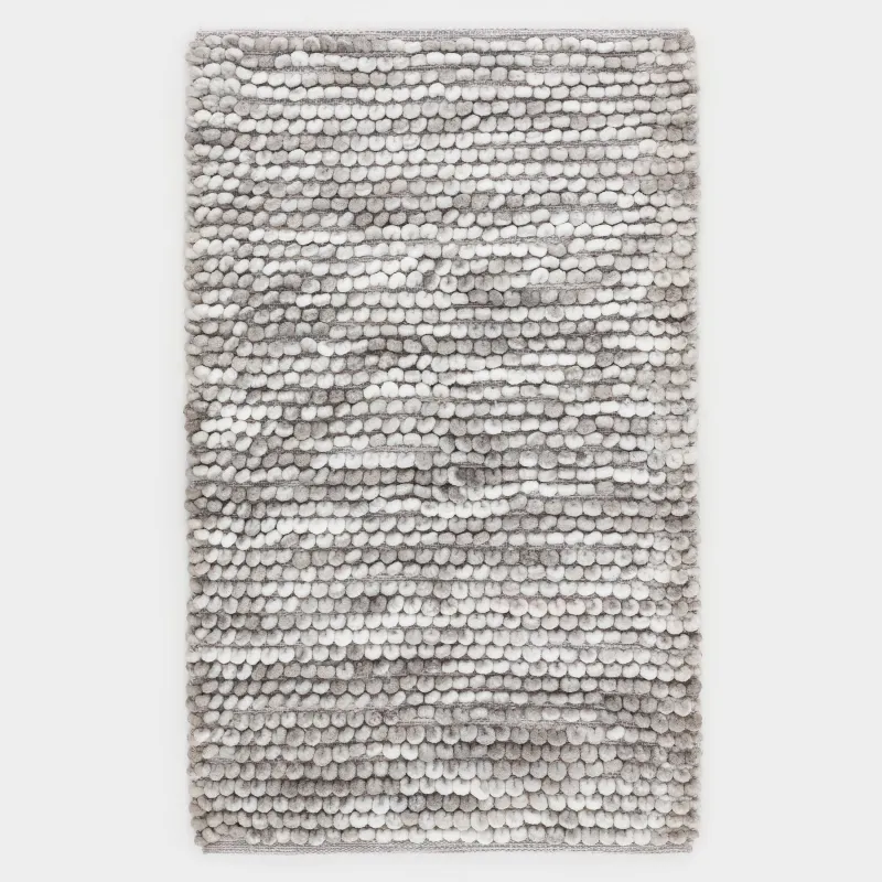 Коврик, 60х100 см, полиэстер/хлопок, серый, Bubbles, image-5
