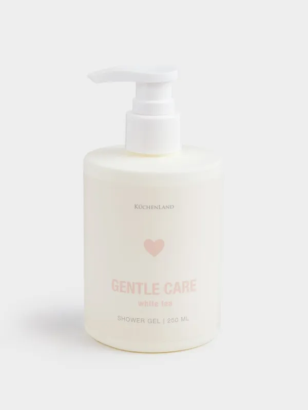 Гель для душа, 250 мл, увлажняющий, Белый чай, Gentle care, image-0