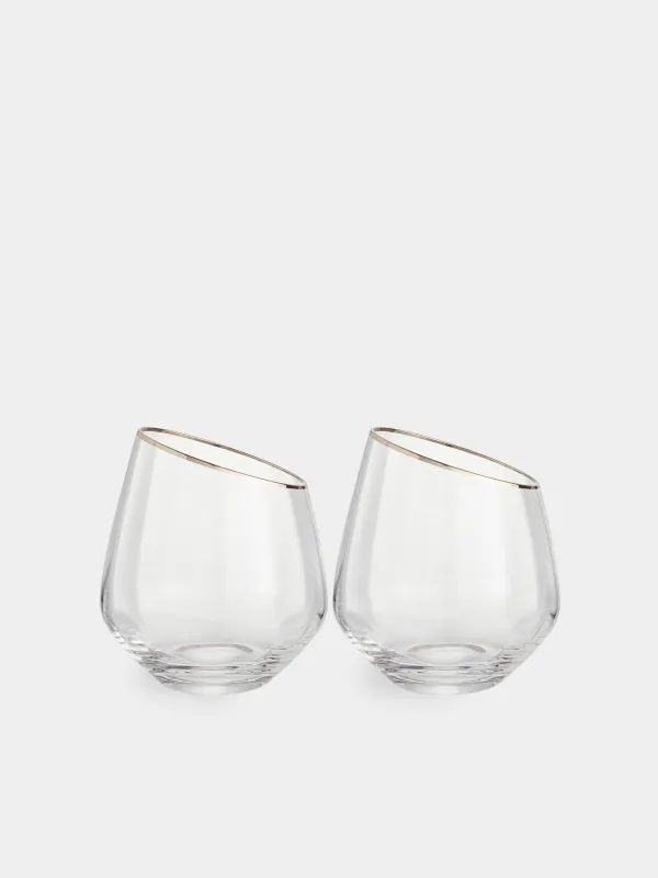 Стакан, 350 мл, 2 шт, с золотистым кантом, Charm R gold, image-0