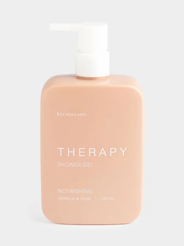 Гель для душа, 350 мл, питательный, Ваниль/Роза, Therapy, image-0