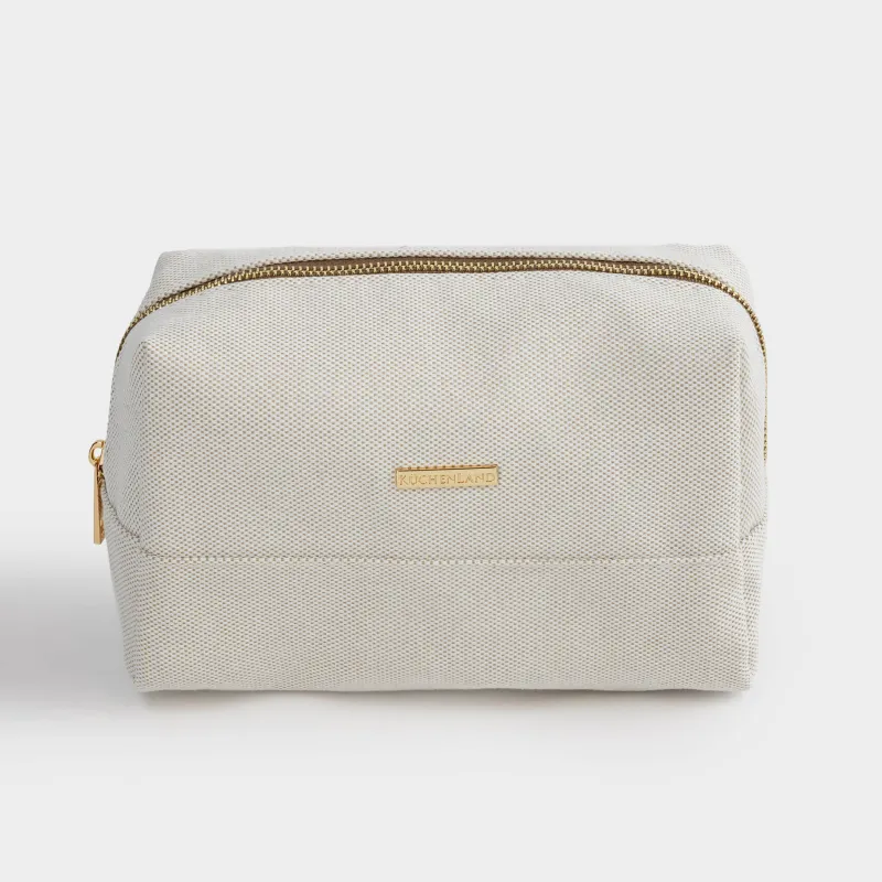 Косметичка, 23х13 см, полиэстер, бежевая, Canvas
