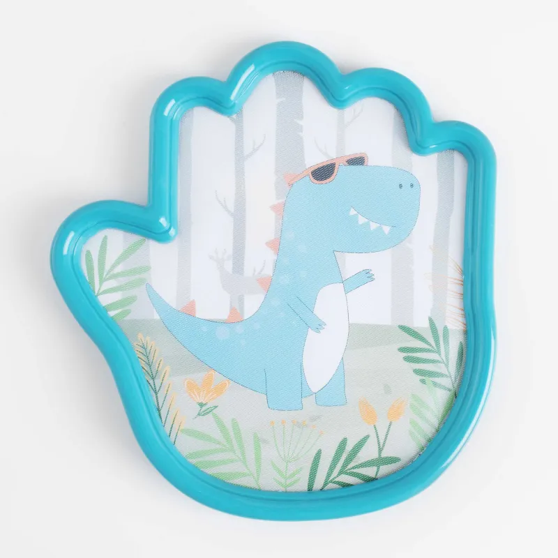 Набор игровой, 3 пр, пластик, цветной, Тарелки-липучки с мячом, Ладошки, Dino, image-4