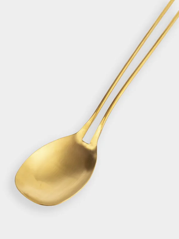 Ложка сервировочная, 37 см, сталь, золотистая, Device gold, image-3