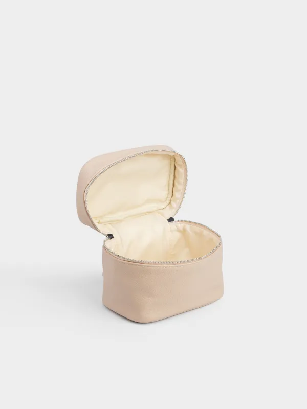 Косметичка, 18х15 см, полиуретан, бежевая, Memo, image-4
