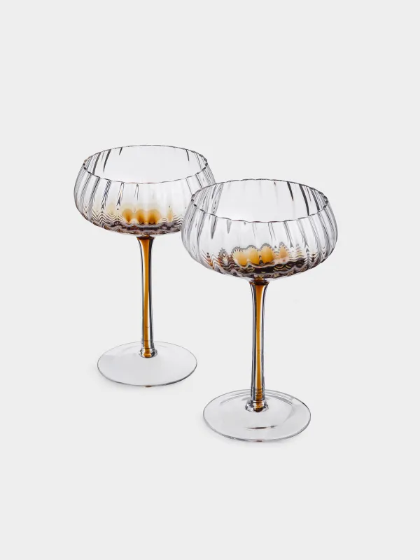 Бокал-креманка для шампанского, 2 шт, с градиентом, Felino, image-1