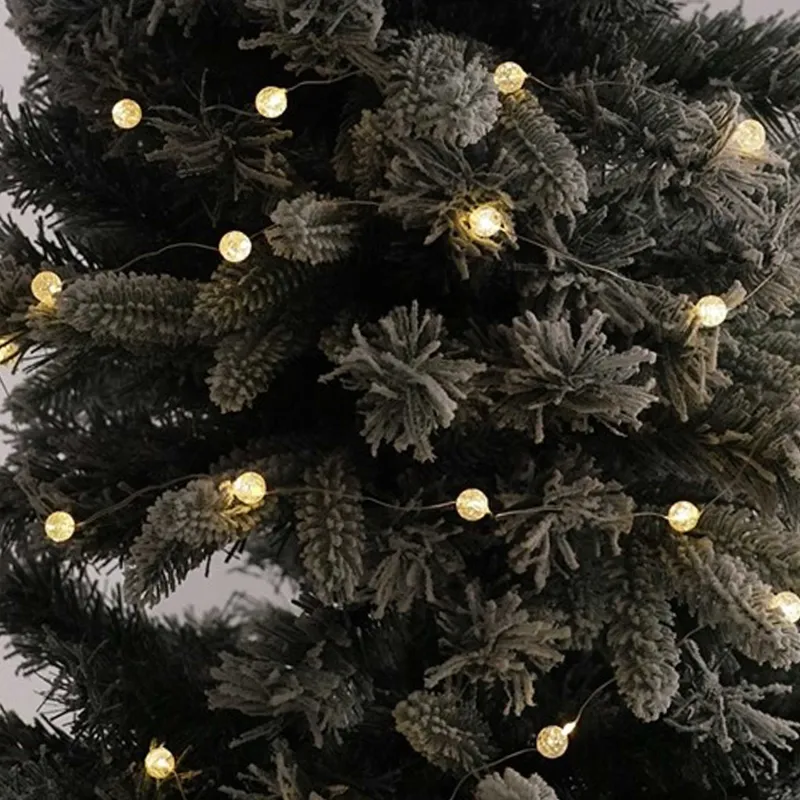 Гирлянда декоративная, 1,9 м, с подсветкой, 20 ламп, акрил/пластик, белая, Шары, Christmas, image-4