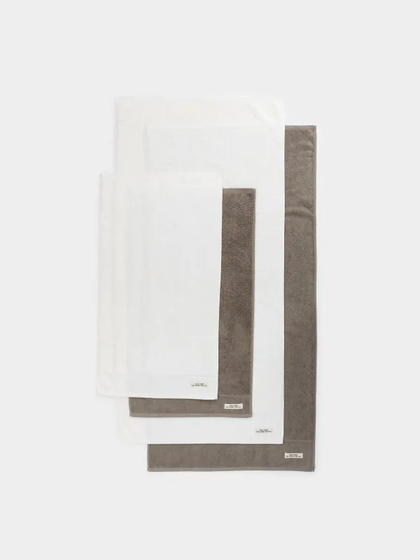 Комплект полотенец, 50х90/70х140 см, 4 шт, хлопок, песочный/молочный, Weltro cotton, image-1