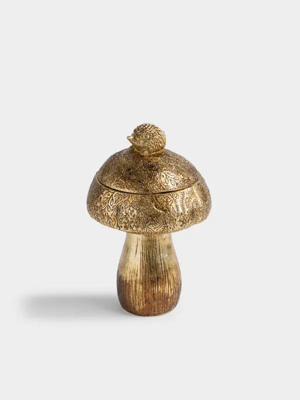 Емкость для хранения, 12х19 см, Гриб и еж, Fungi gold, image-0
