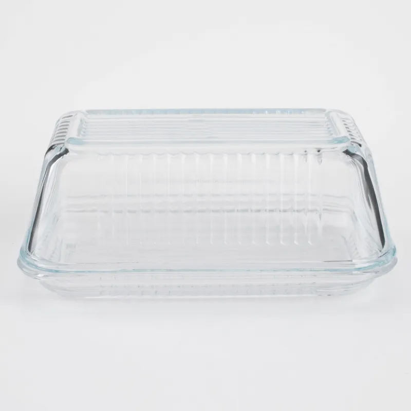 Масленка, 17 см, стекло Р, прямоугольная, Ribby