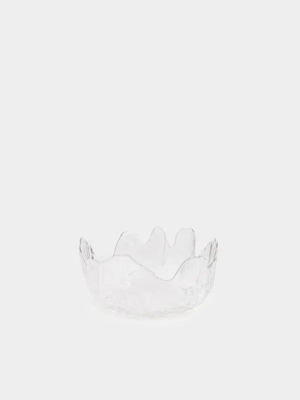 Салатник, 18х7 см, с серебристым кантом, Nautilus silver, image-0