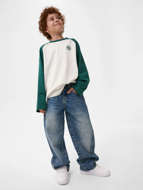 Лонгслив детский, для мальчиков, хлопок, молочно-зеленый, Frenk, image-6