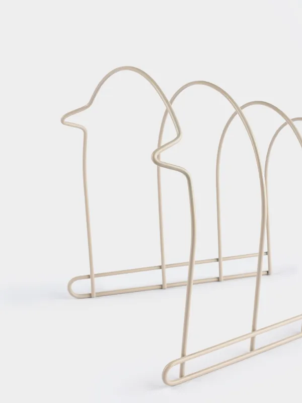 Подставка-органайзер для сковородок и крышек, 24х26 см, 3 отд, металл, бежевая, Beige style, image-4