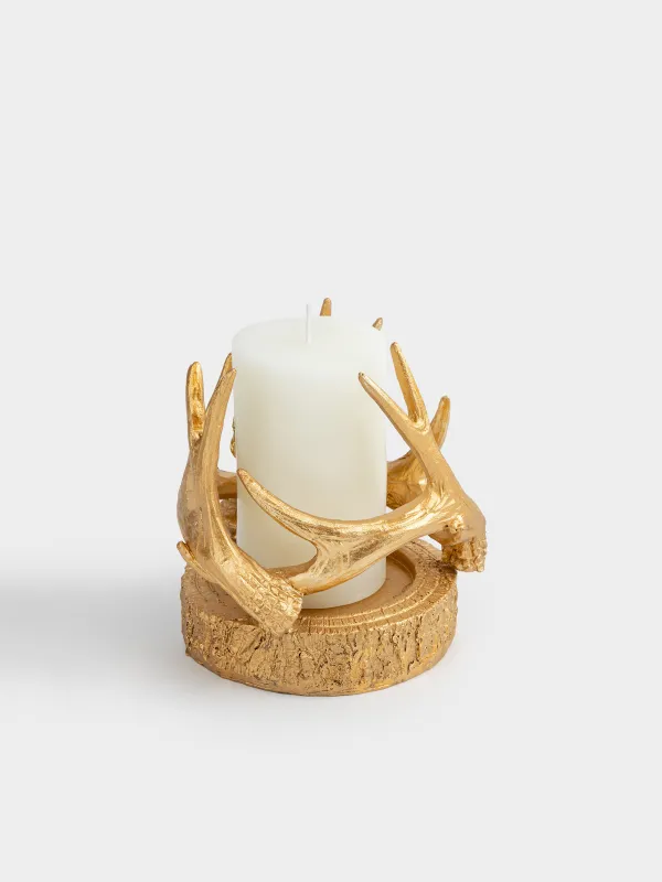 Подсвечник, 12 см, Deer gold, image-3
