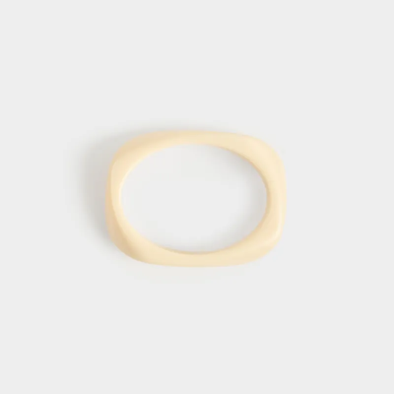 Набор браслетов, 9 см, 2 шт, смола/акрил, коричневый/молочный, Mineral, image-4