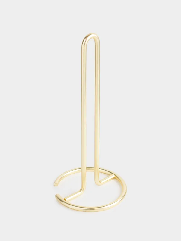 Держатель для бумажных полотенец, 31 см, металл, золотистый, Classic gold, image-1