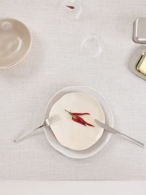 Скатерть, 170х250 см, полиэстер/лен, бежевый меланж, Винтаж, Melange outline, image-4