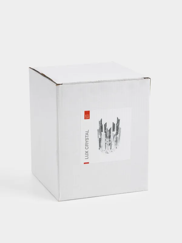 Подсвечник, 15 см, для цилиндрической свечи, кристальное стекло, Lux crystal, image-4