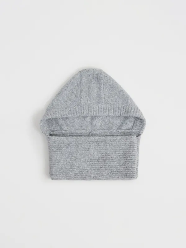 Капор женский, 150x18 см, полиэстер/акрил/шерсть, серый, Knitting, image-3