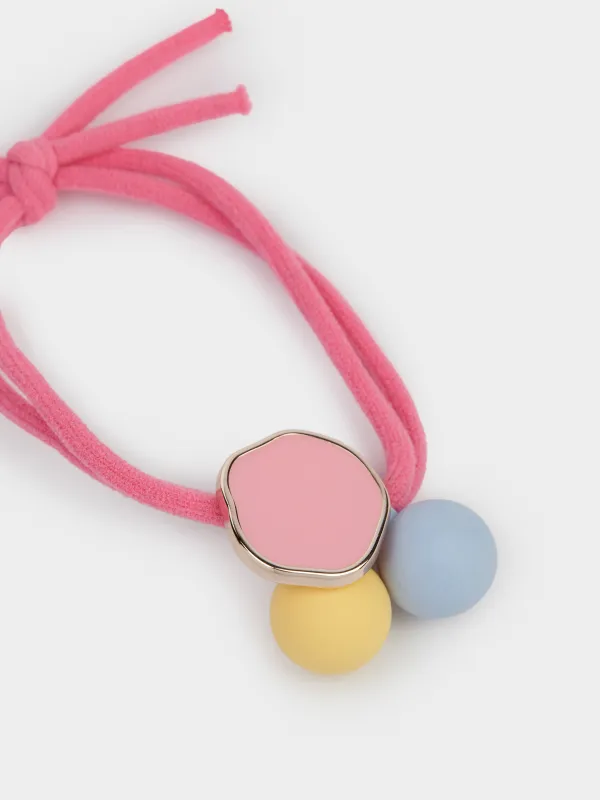 Резинка для волос, 5 см, детская, пластик/полиэстер, цветная, Gracile, image-1