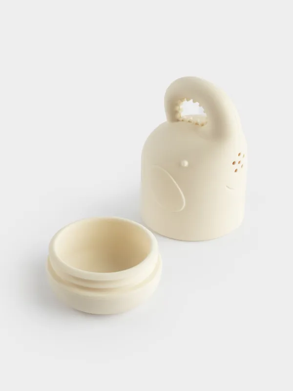 Игрушка для купания, 10х6 см, силикон, бежевая, Слон-брызгалка, Kiddy, image-6