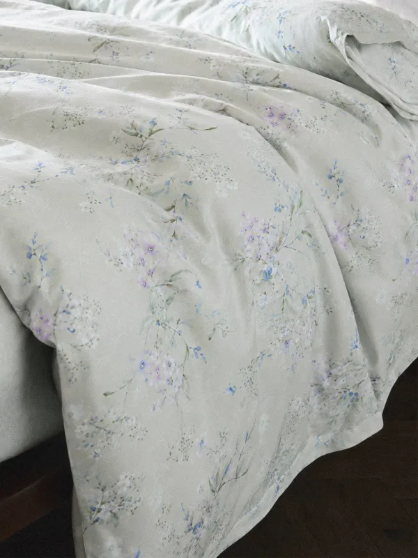 Постельное белье, евро, тенсель, Цветы и ветви, Tencel, image-1