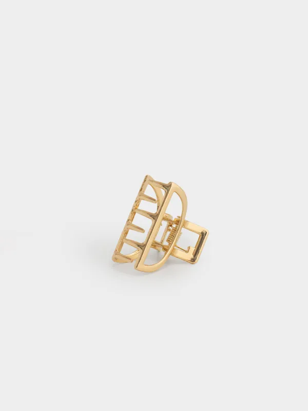 Заколка для волос, 3 см, металл, Fantastic gold, image-2