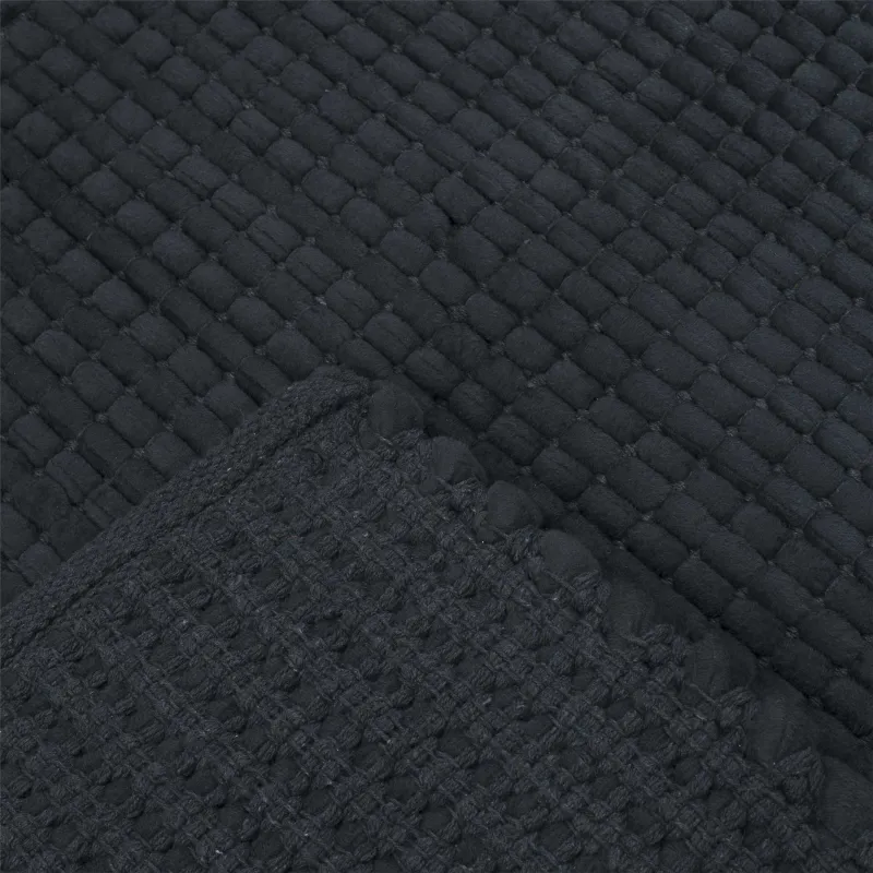 Коврик, 50x80 см, полиэстер/хлопок, графитовый, Cosy, image-3