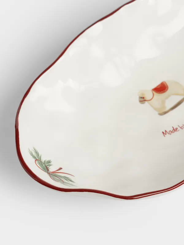 Блюдо, 31х18х6 см, Овечка, Christmas tree, image-3