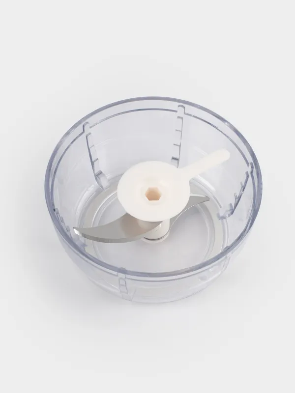 Измельчитель-блендер, 12 см, механический, пластик/сталь, молочный, Soft kitchen, image-6