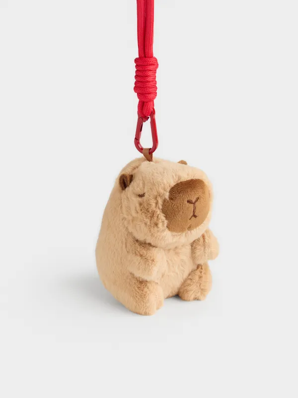 Игрушка-брелок, 12 см, мягкая, Капибара, Keychain toy, image-1