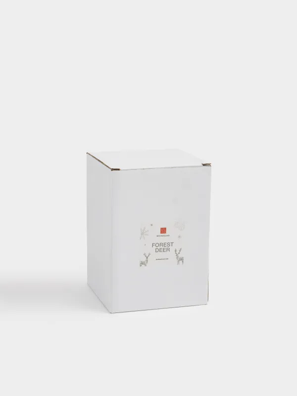 Подсвечник, 7x11 см, для тонкой свечи, Олень, Forest deers, image-4