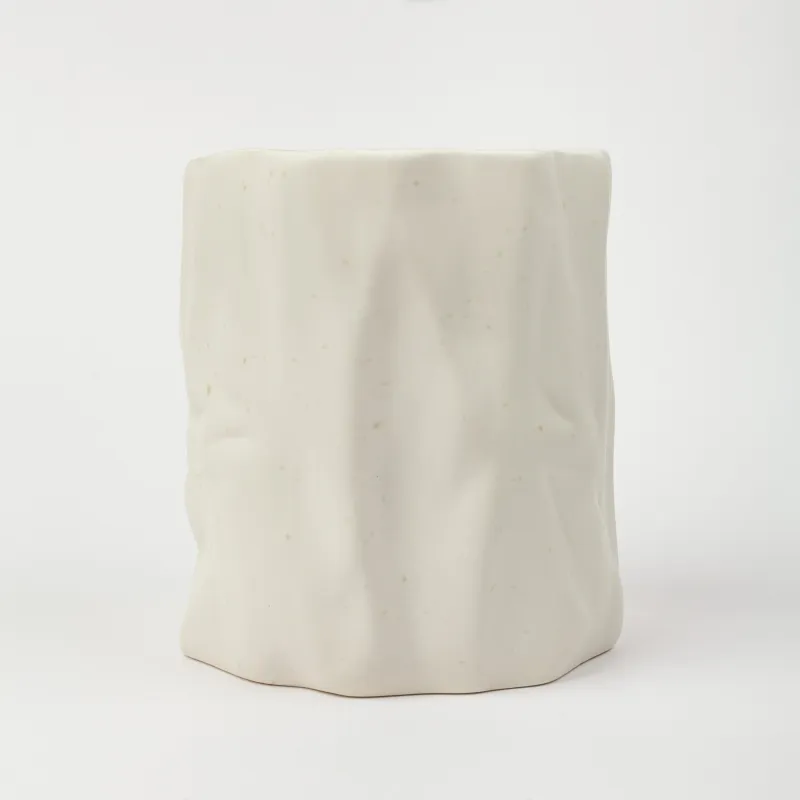 Подставка для кухонных принадлежностей, 16 см, керамика D, молочная, в крапинку, Crumple speckled, image-2