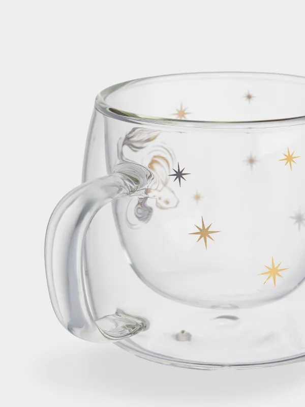Кружка, 360 мл, стекло Б, Рыба со звездами, Air decor, image-2