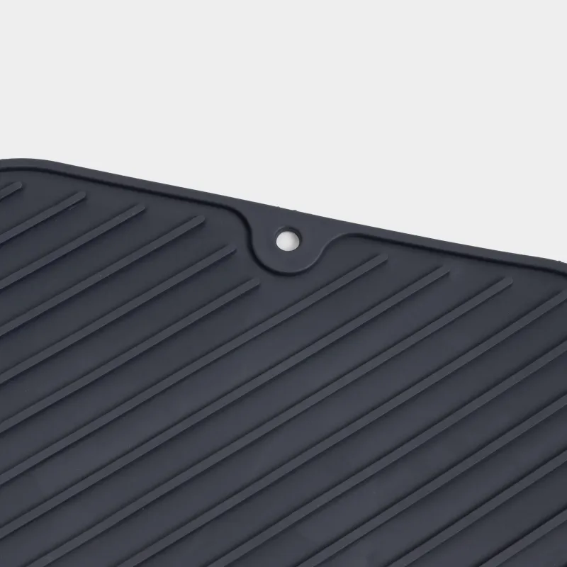 Коврик для сушки посуды, 36х28 см, резина, серый, Keeping, image-3