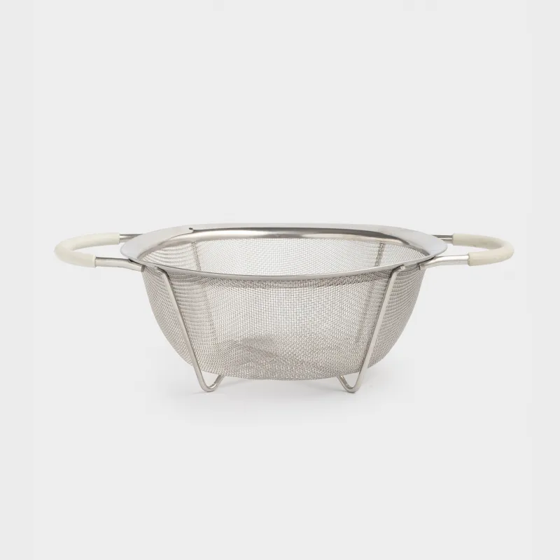 Дуршлаг, 20 см, с двумя ручками, сталь/силикон, серый, Tammy