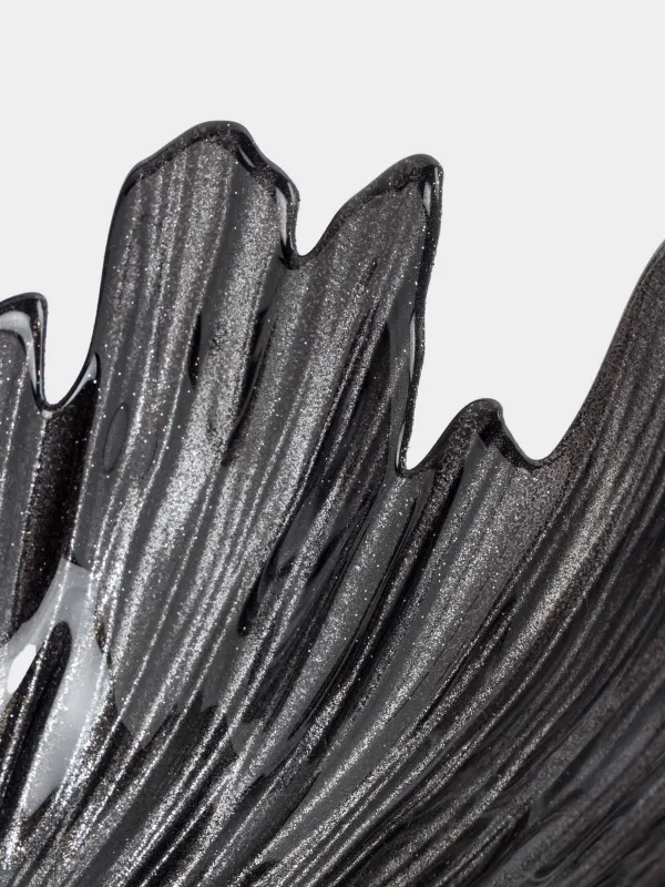 Ваза для фруктов, 26х12 см, стекло Р, серая, Verge, image-2