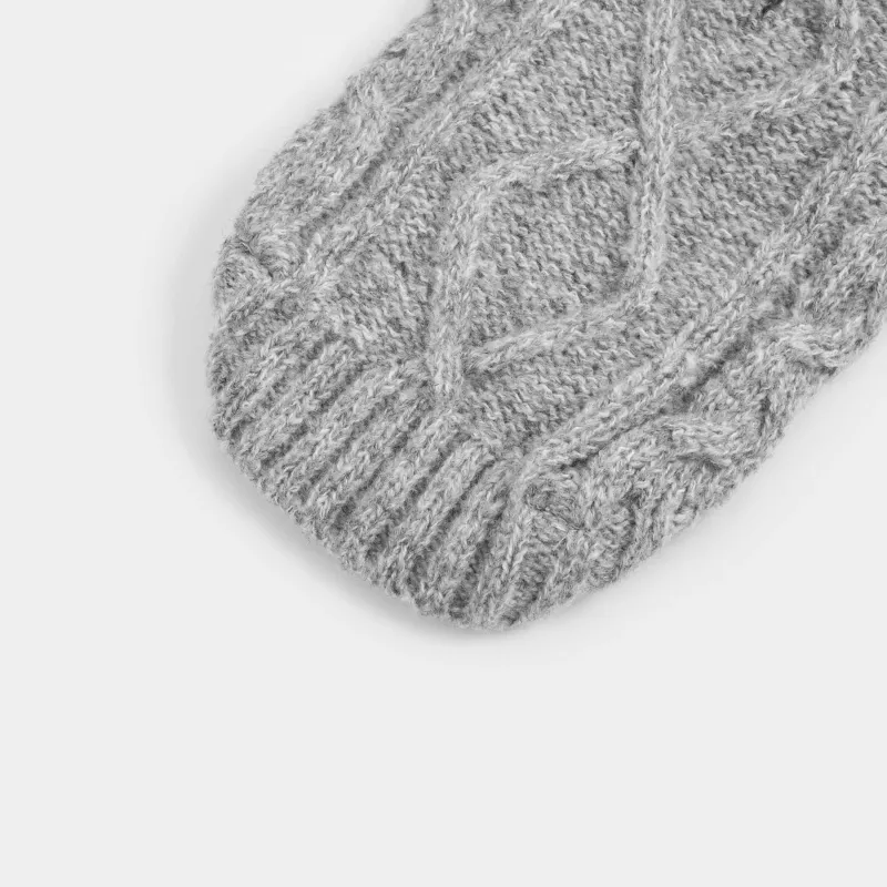 Свитер для животных,  с держателями для лап, полиэстер, серый, Косы, Fashion pet, image-2