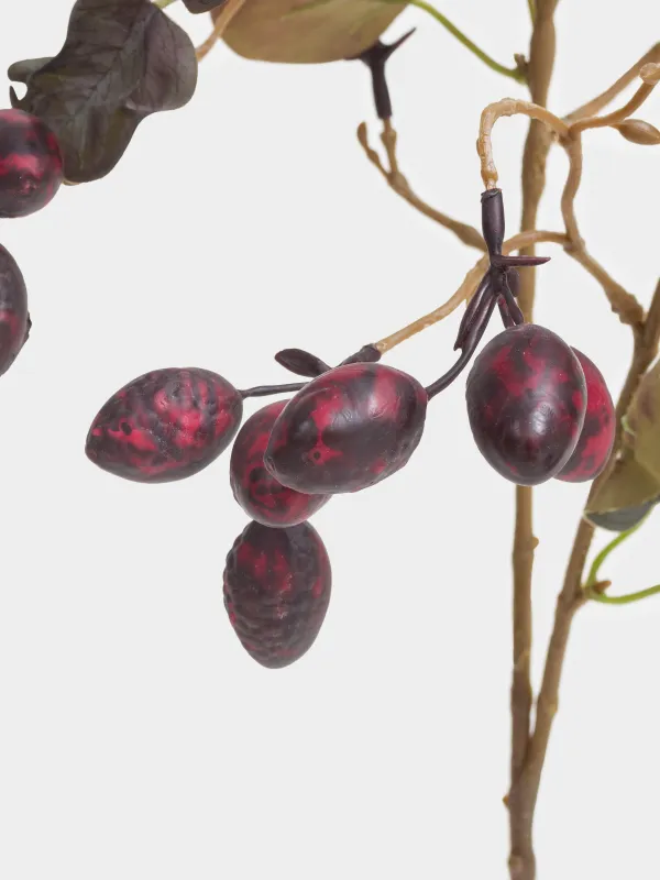 Ветка декоративная, 85 см, пенопласт/полиэтилен, Кизил, Fruit decor, image-3