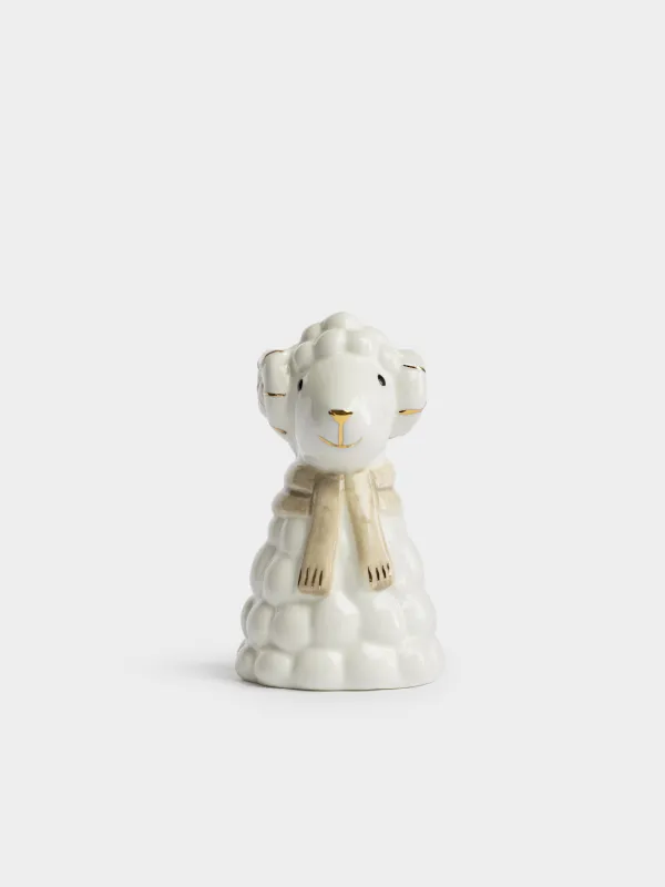 Емкость для соли или перца, 9 см, Баран в шарфе, Sheep in scarf, image-0
