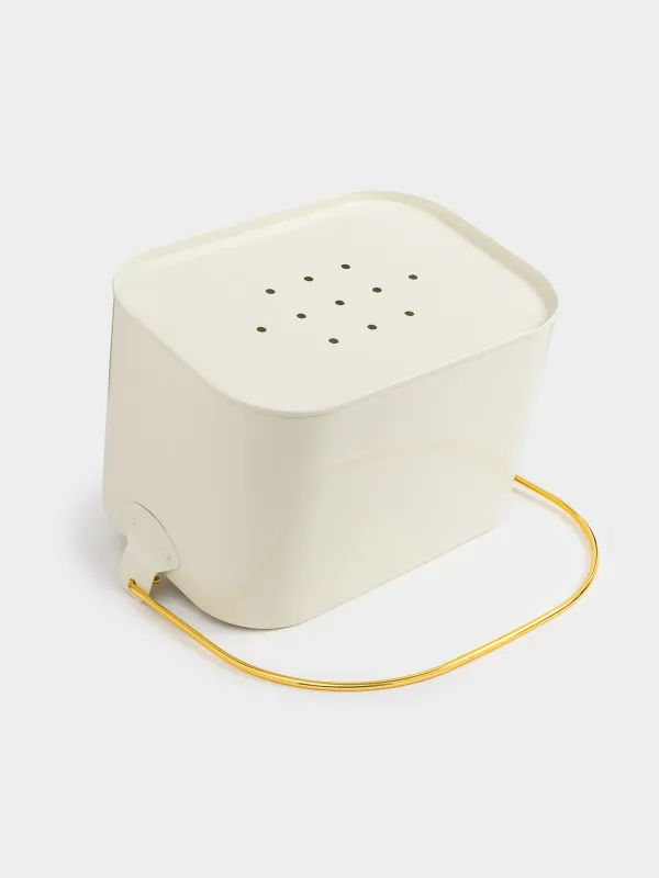 Органайзер для моющих средств, 21х15 см, переносной, металл, белый, Compact gold , image-6