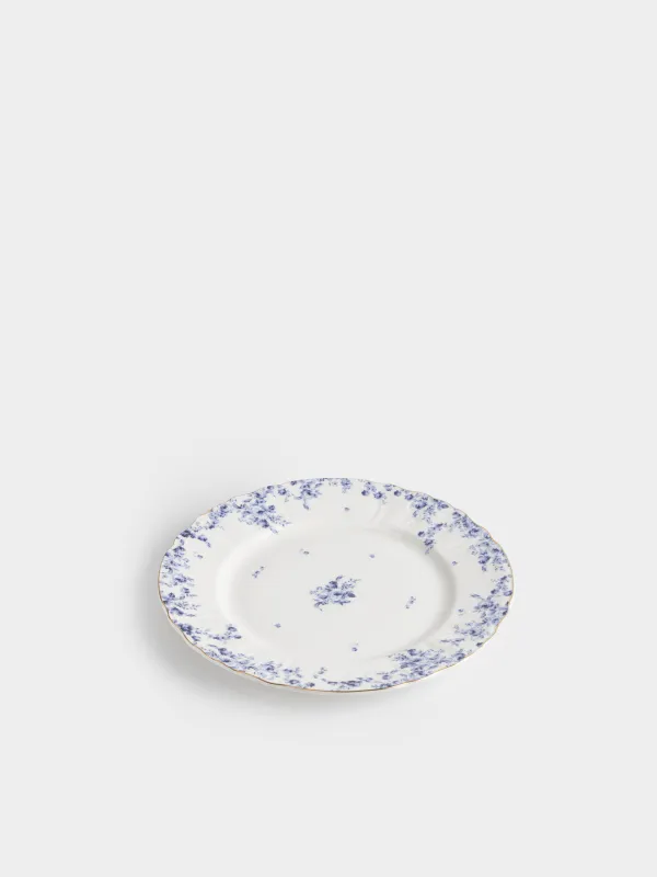 Тарелка обеденная, 27 см, фарфор F, белая, с золотистым кантом, Цветы гжель, Tradition Easter, image-2