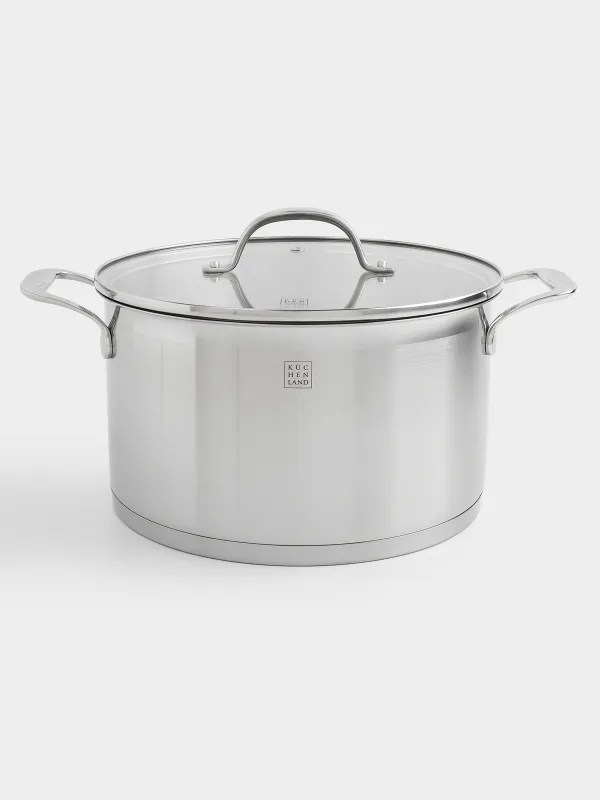 Набор посуды, 5 пр, сталь/стекло Б, Medium, Silver Stone, image-4