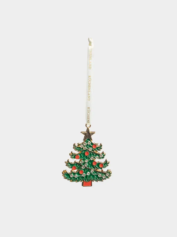 Игрушка елочная, 6 см, Елка со звездой, Figure christmas, image-0