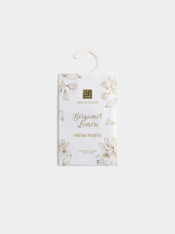 Саше ароматическое, подвесное, Bergamot Lemon, Fresh white, image-0