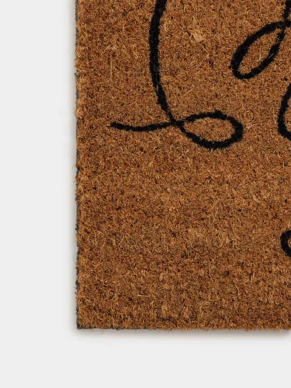 Коврик придверный, 40х60 см, кокос/ПВХ, коричневый, Коты, Cat, image-3